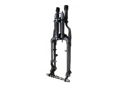 Raw Metal Finish Inline Spring Fork Assembly