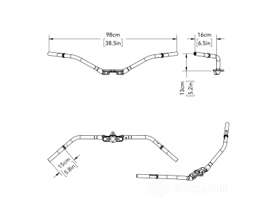 APES Speedster Handlebar With Offset Stem For Harley FL / UL 1946-1948