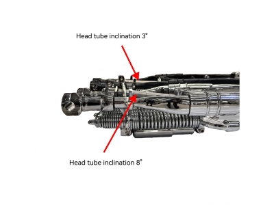 Inline Spring Fork Assembly Chrome