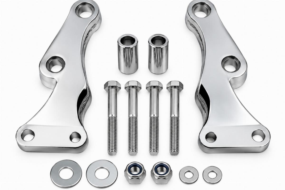 adapter hardware kit for wide style springers chrome finish