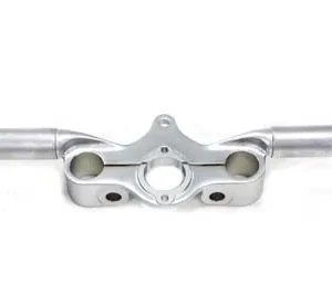 Aftermarket Replacement Springer Fork Offset Top Triple Tree 11 Inch Satin Nickel