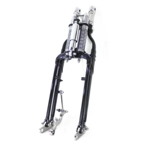 All Black Inline Spring Fork Assembly Stock Length – Fits FXSTS