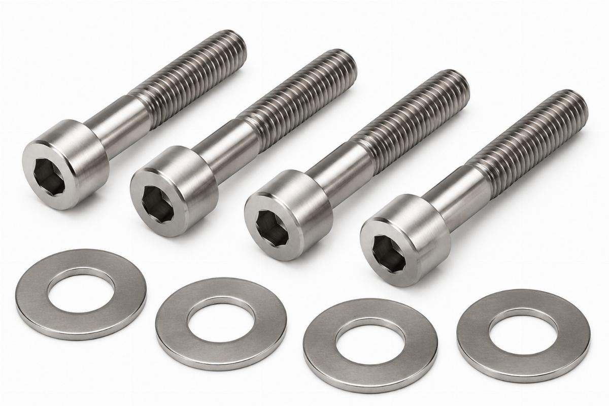 Allen head triple clamp pinch bolt and washer set for early springer front ends