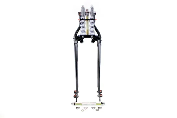 Single Piece Order 24″ Offset Custom Springer Fork Kit – Black