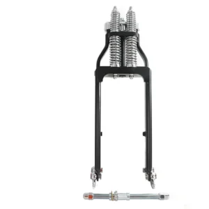 Black Custom Springer Fork Assembly 3/4″ Axle – Fitment Checked