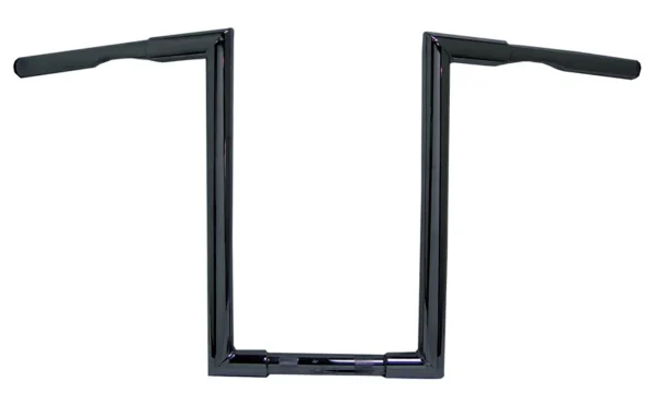 Black Handlebars 1-1/4″ 12″ Rise – Fits Custom Use