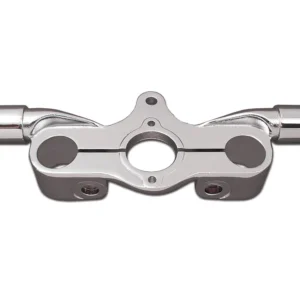 Chrome Forged Inline Top Triple Tree – Fits Custom Spring Forks