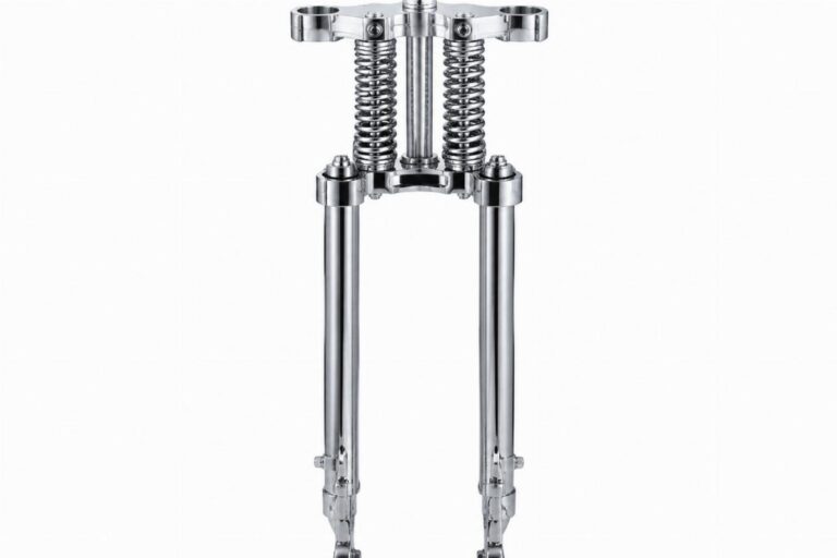 Chrome Inline Top Triple Tree – Fits Custom Springer Forks
