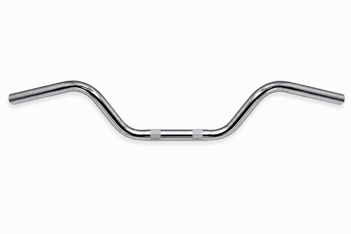 Chrome plated drag bar handlebars for Harley-Davidson pre-1982 smooth finish