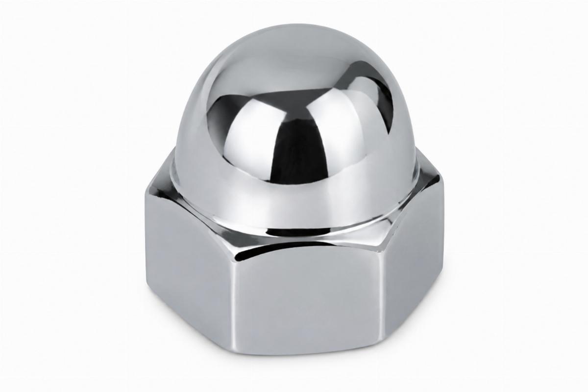 Chrome plated springer acorn nut for 45ci springer front end
