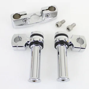 Chrome Springer Fork Top Tree with Riser Kit 4-1/2″ Offset – Fitment Checked