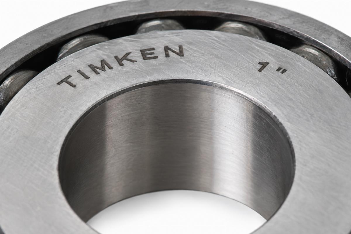 Close up of the Timken bearing race surface and 1 inch inner bore