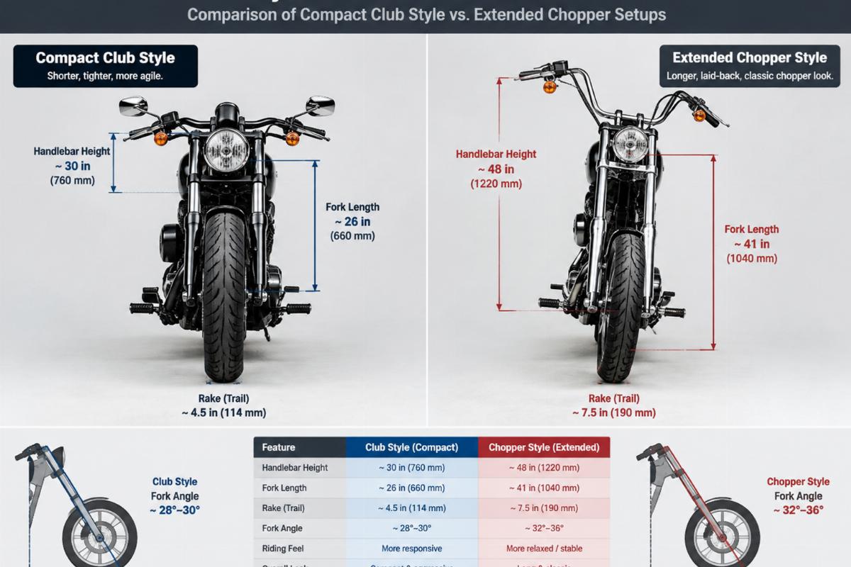 Wholesale Dyna Club Style vs Chopper Style Bars and Front End
