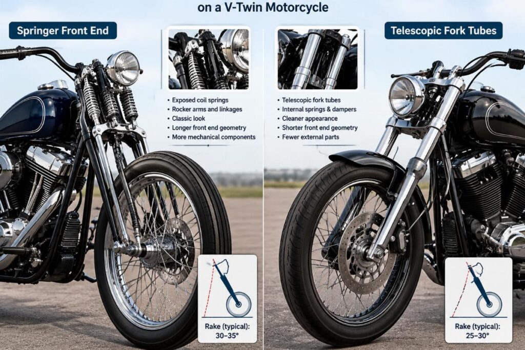 Wholesale Springer vs Telescopic Fork: Ride, Looks and Handling