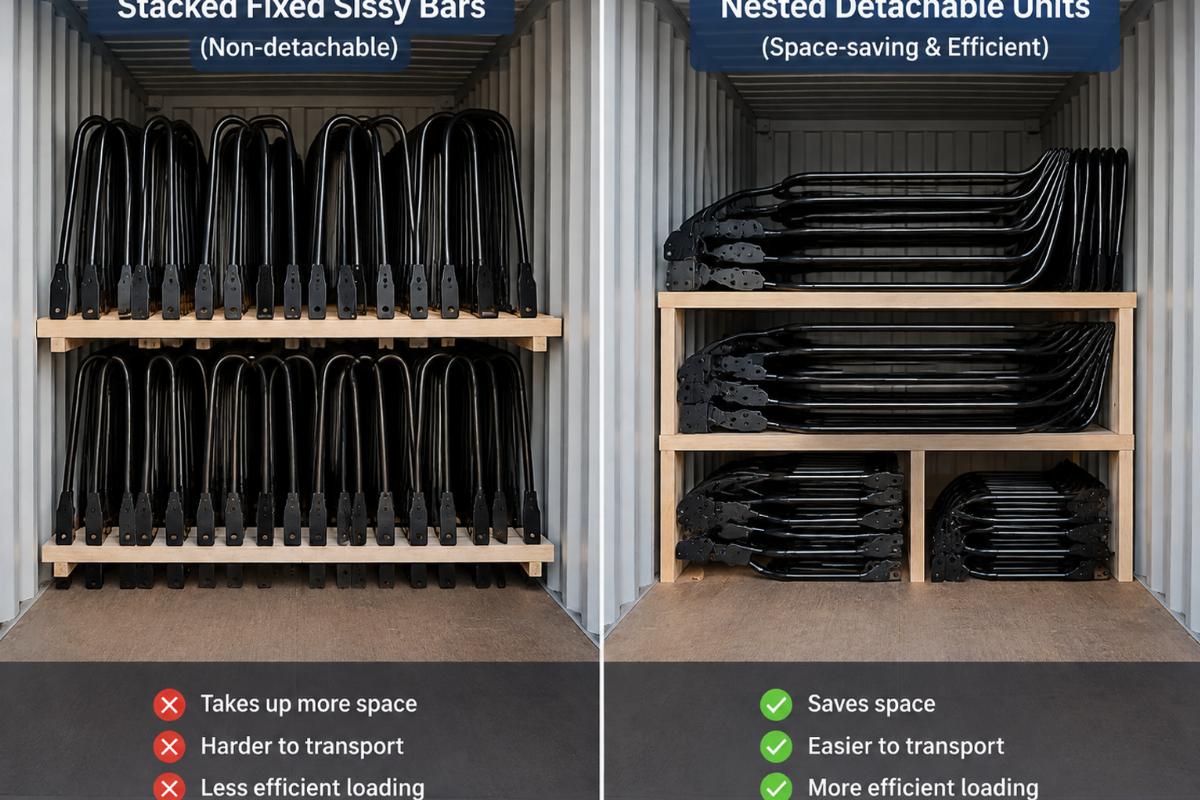 Wholesale Detachable vs Fixed Sissy Bars Pros and Cons