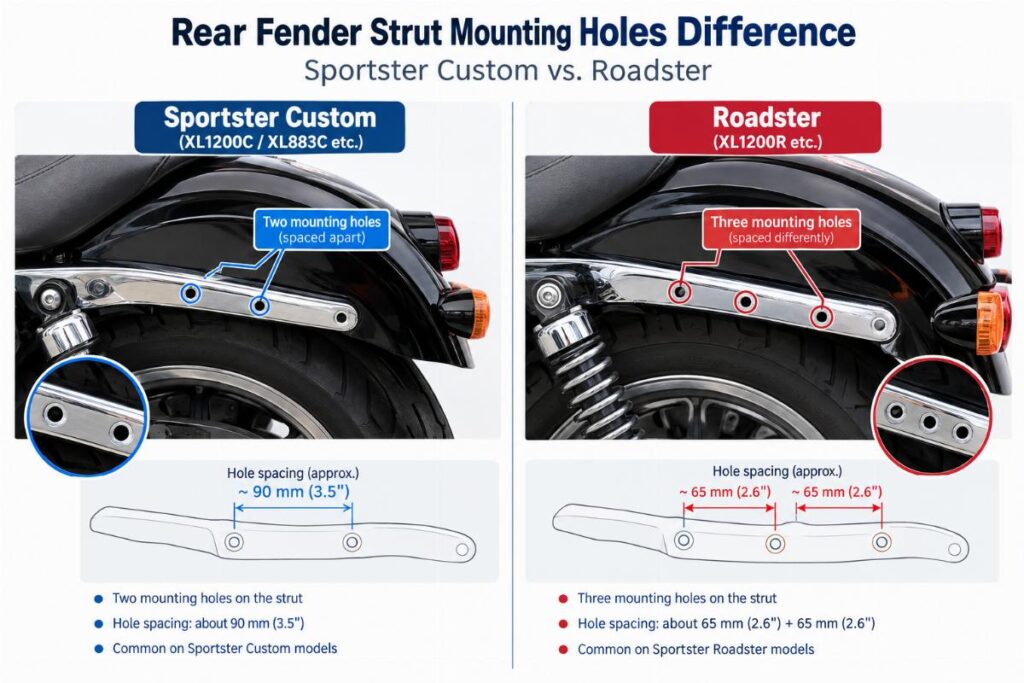Sportster XL Sissy Bars Fitment by Model Year Wholesale Supplier