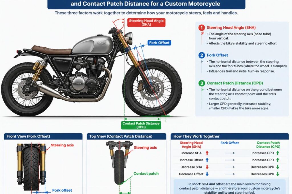 Front End Rake and Trail Calculator for Custom Build Suppliers