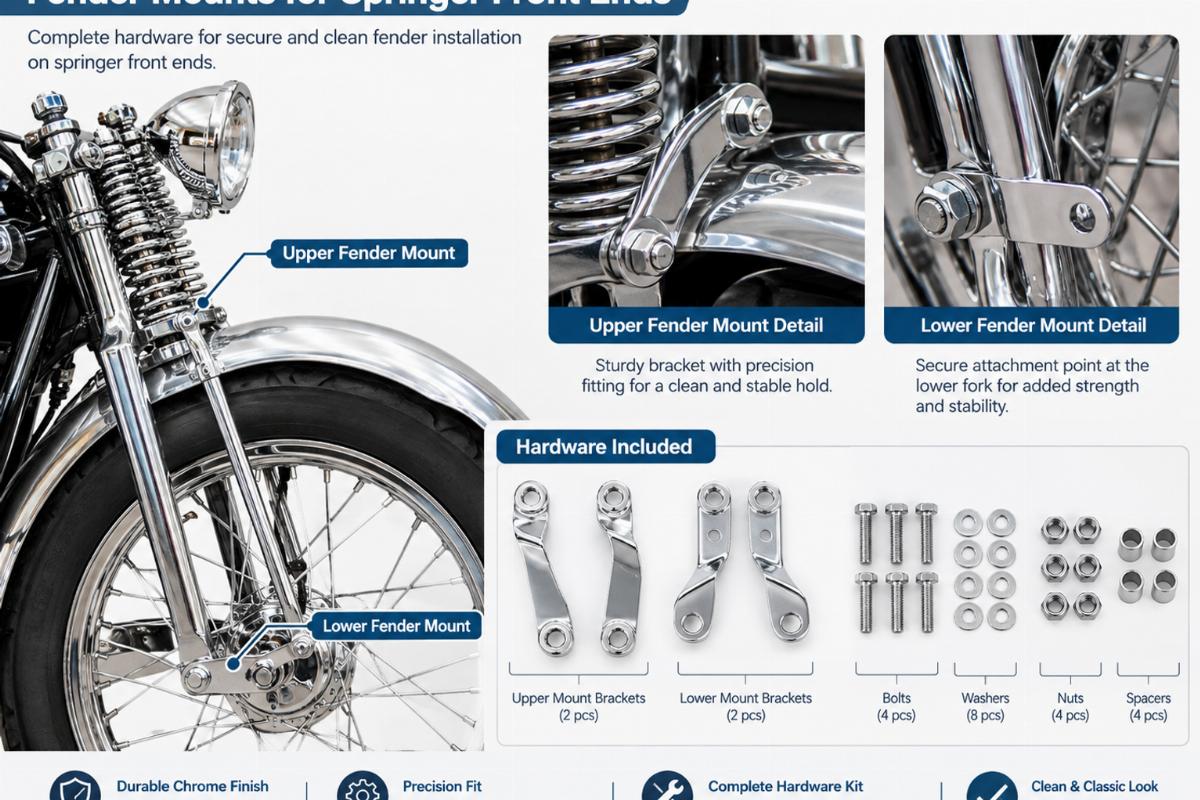 English alt describing fender mounts for springer front ends hardware details