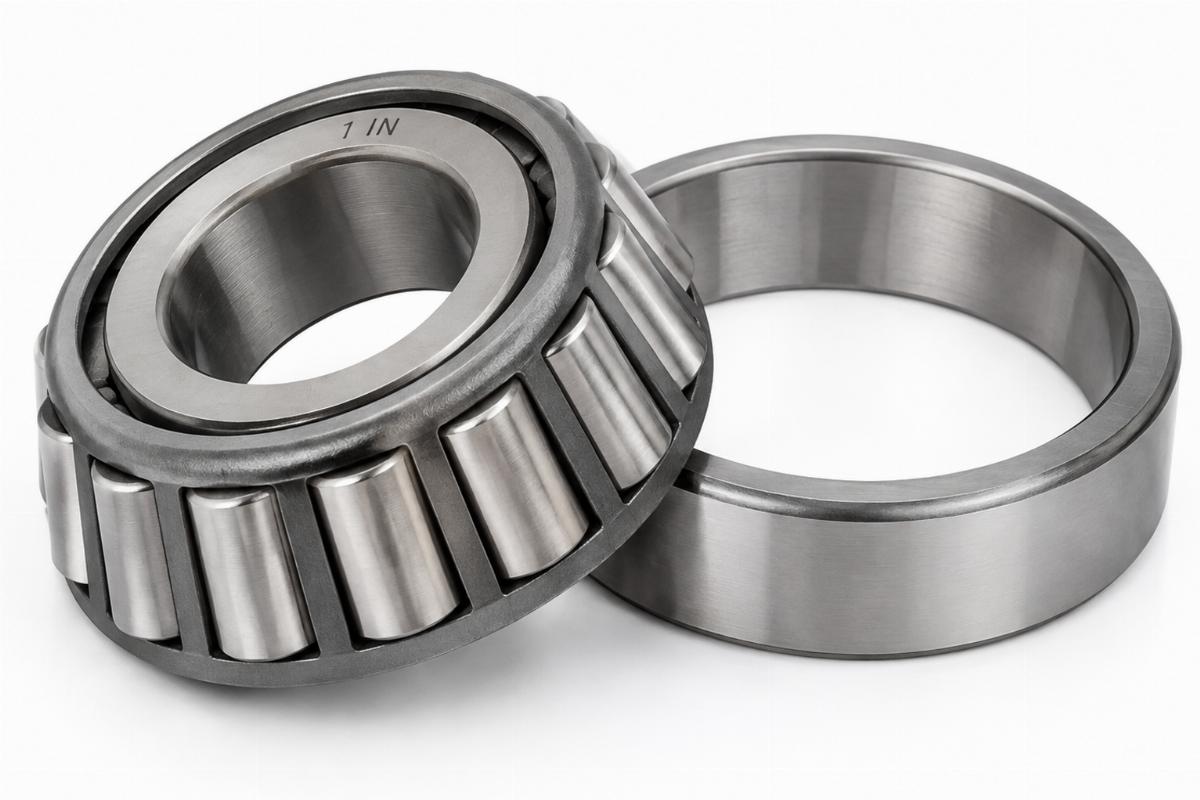 English alt showing close up of 1 inch tapered bearing pair