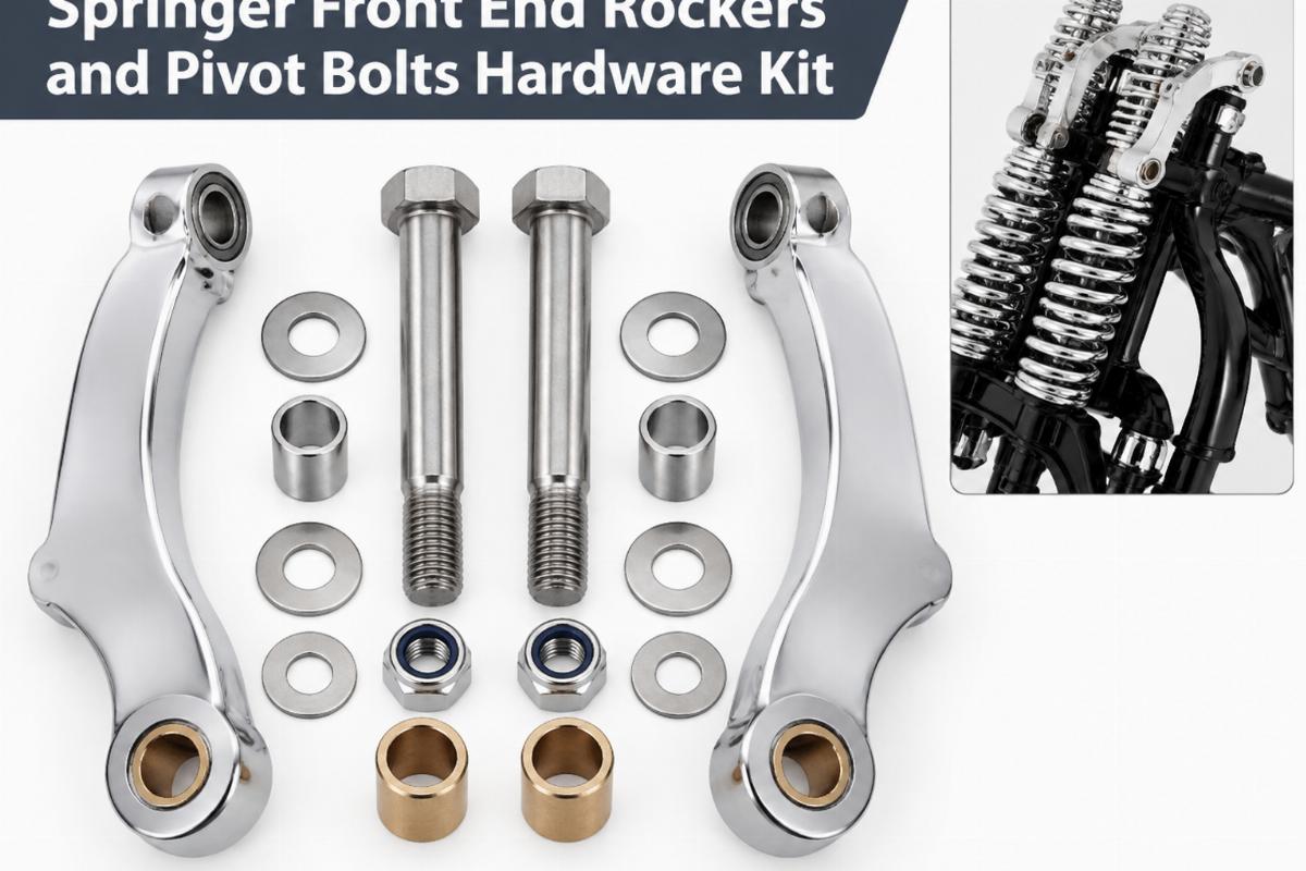 English alt showing springer front end rockers and pivot bolts hardware kit