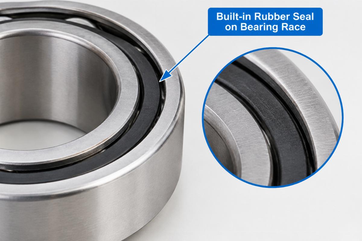 English alt showing the built-in rubber seal detail on the bearing race