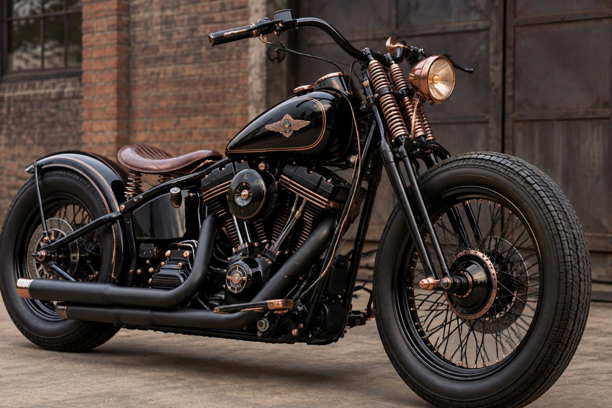 English alt with custom springer front end for vintage fl and black and copper finish