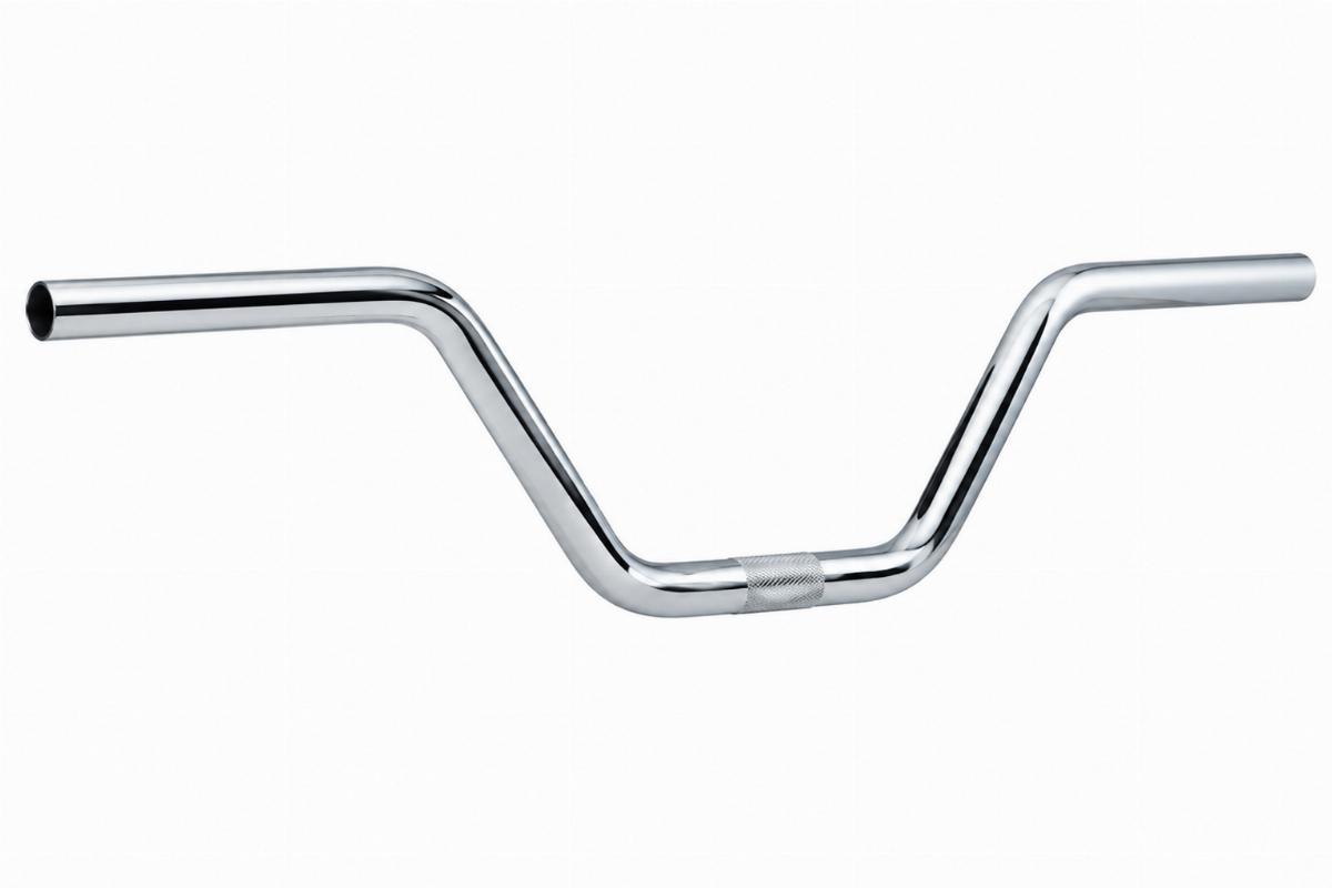 jackknife handlebars for small frames chrome finish side view