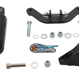 Retro Spring Fork Shock Assembly Black Mount Brackets – Fitment Checked