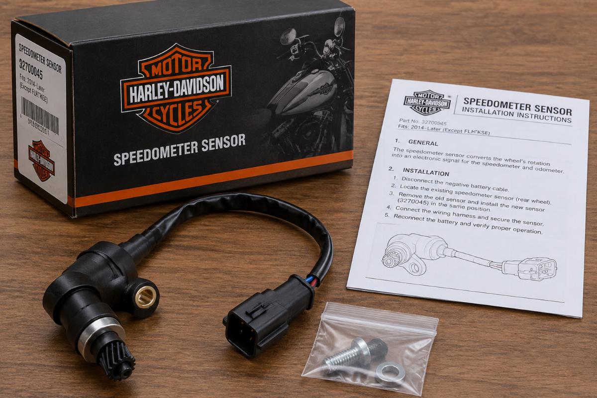 Speedometer sensor for harley-davidson packaging and documentation