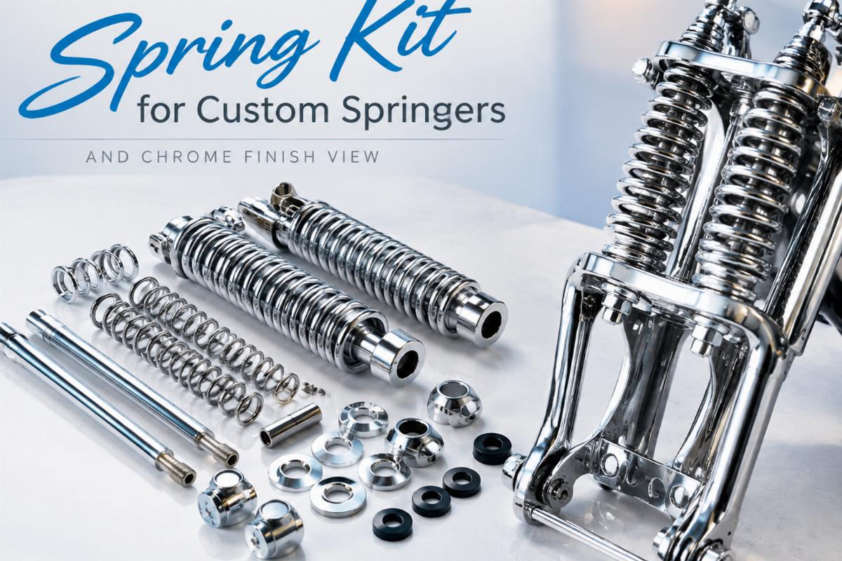spring kit for custom springers and chrome finish view