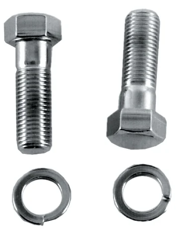 Triple Clamp Pinch Bolt & Washer Set – Chrome Plated – Fits Big Twin 1936-Later